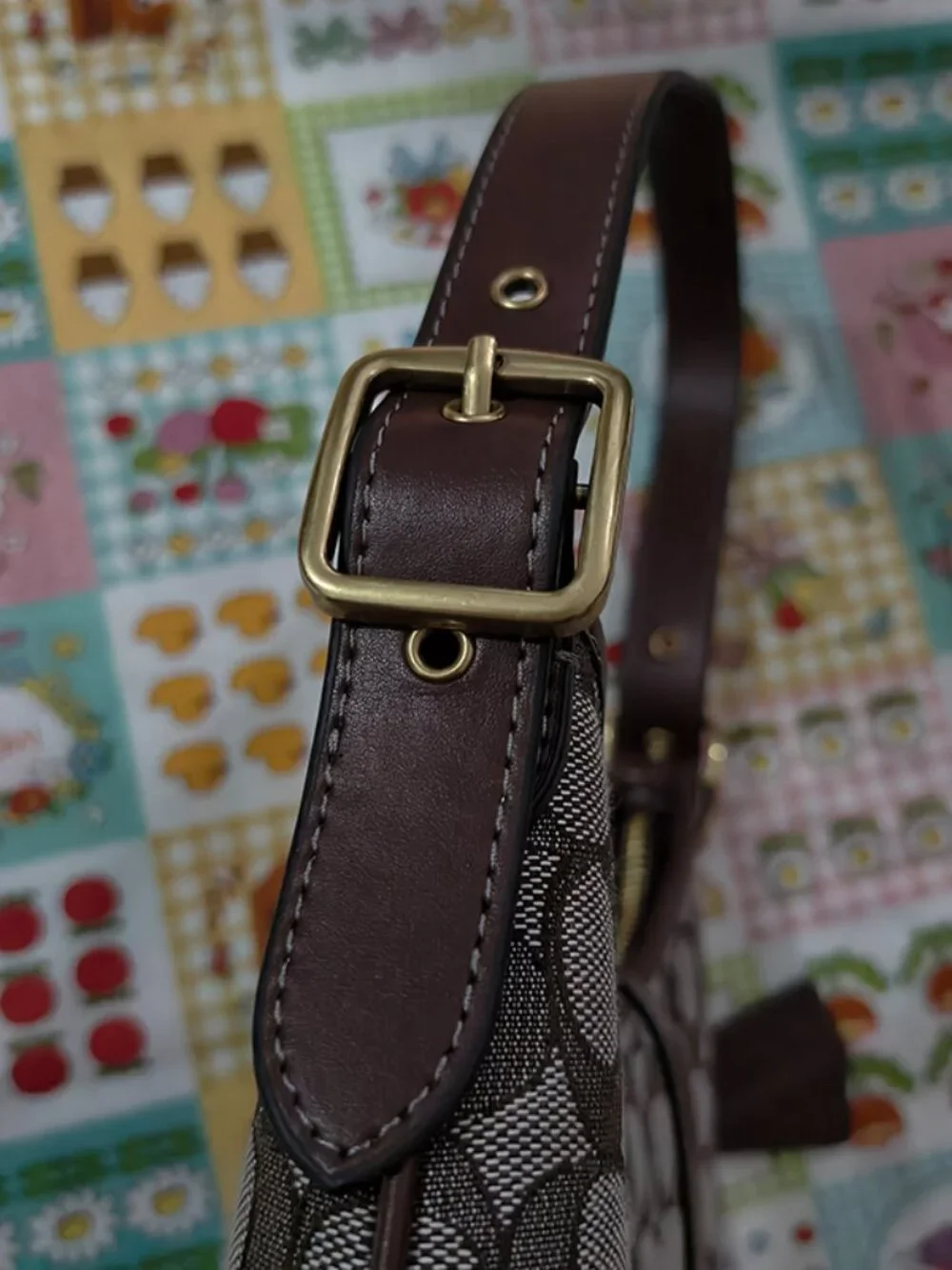 Coach Monogram Canvas Shoulder Bag - Picture 4 of 10